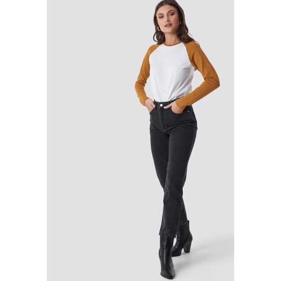 na-kd Denim - SOLD NA-KD Trend Black Mom Jeans 24W 29L $65